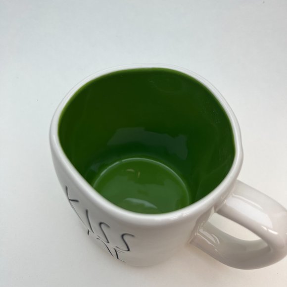 Rae Dunn by Magenta KISS ME/Shamrock with Green Interior St. Patrick's Day Mug - Picture 4 of 5